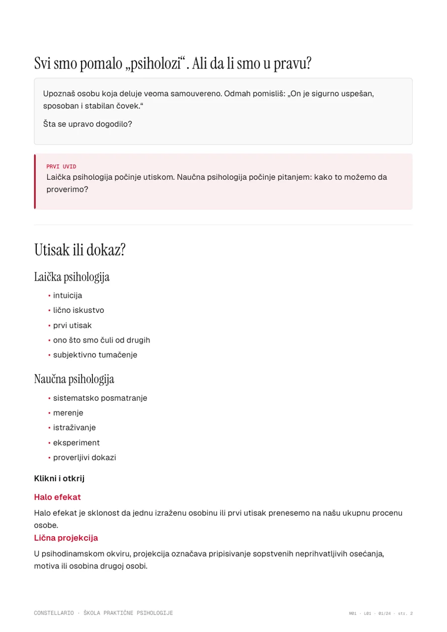 Erste Seite des Arbeitshefts zur Lektion