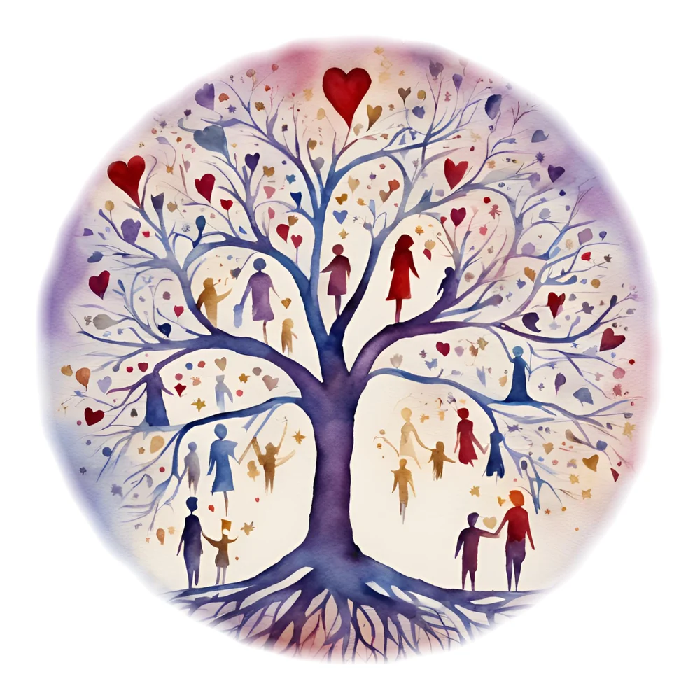 Ilustracija: drvo, School of Conscious Partnership